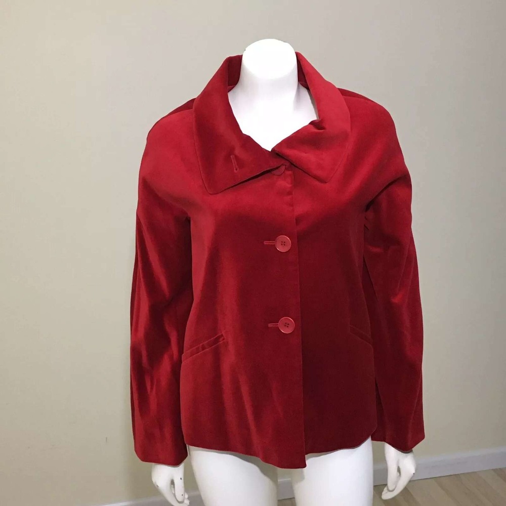 Talbots Red Velvet Jacket size 12P